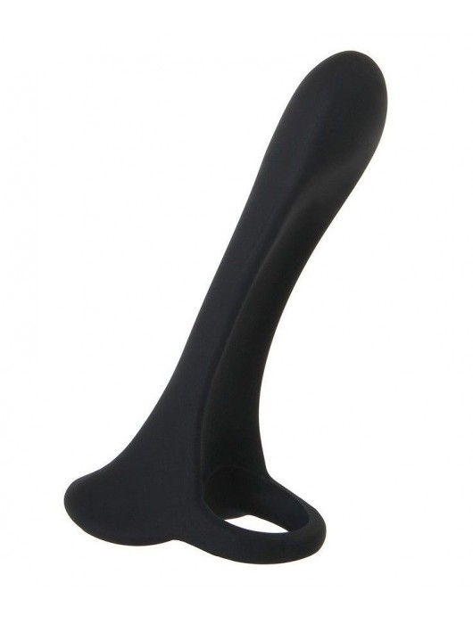 Черная сбруя на пенис с вибрацией Cock Armor - 14 см. - Zero Tolerance - в Мытищах купить с доставкой