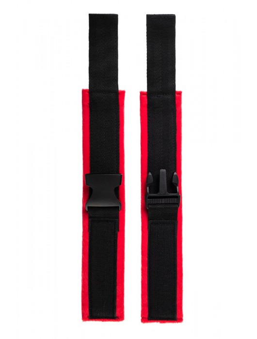 Красно-черные велюровые оковы Anonymo - ToyFa - купить с доставкой в Мытищах