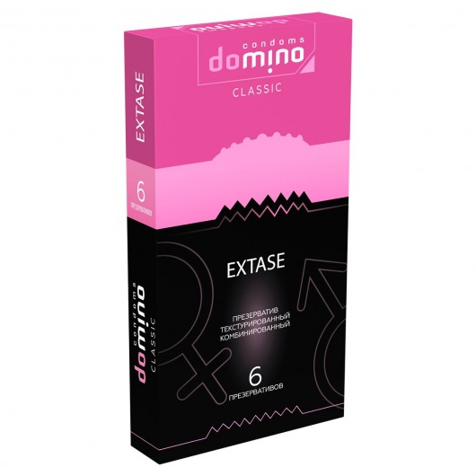 Презервативы с точками и рёбрышками DOMINO Classic Extase - 6 шт. - Domino - купить с доставкой в Мытищах