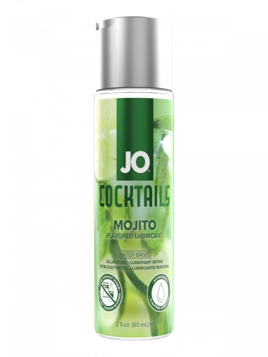 Вкусовой лубрикант на водной основе JO Cocktails Mojito - 60 мл. - System JO - купить с доставкой в Мытищах