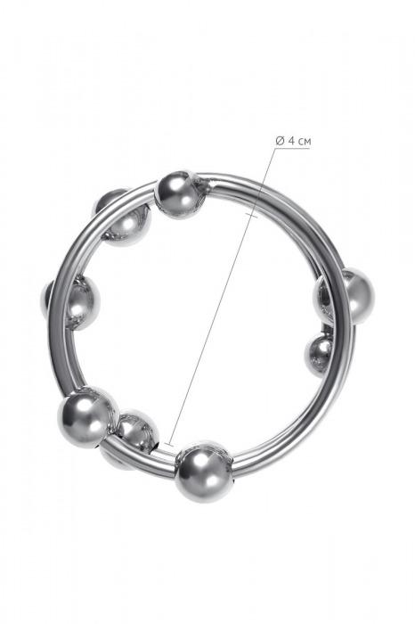 Большое металлическое кольцо под головку пениса - ToyFa - купить с доставкой в Мытищах