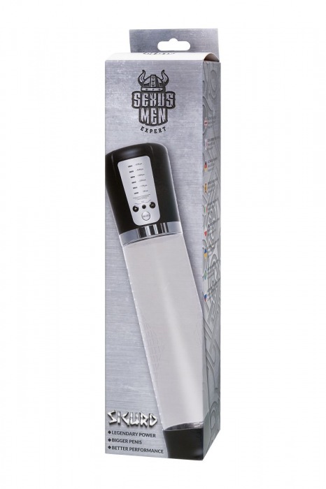 Прозрачная автоматическая помпа для пениса Sigurd - Sexus - в Мытищах купить с доставкой