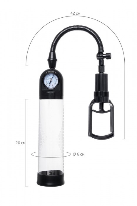 Прозрачная механическая помпа Helmer с манометром - Sexus - в Мытищах купить с доставкой