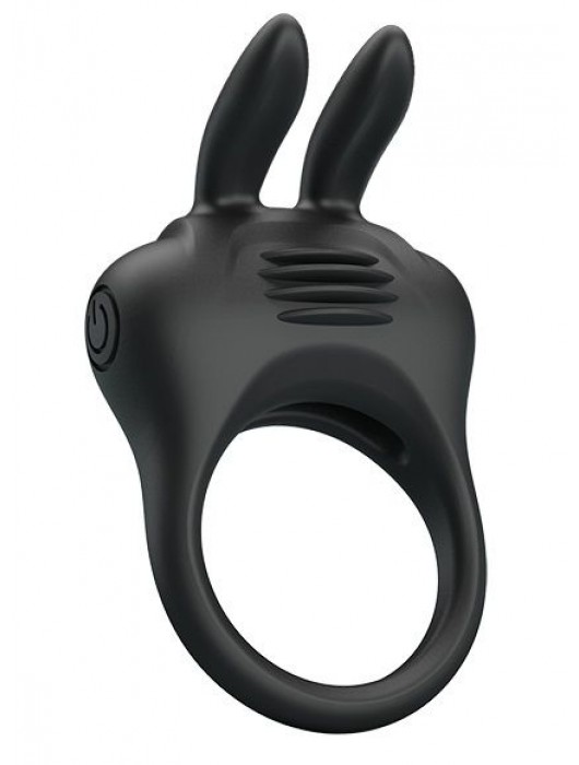 Черное эрекционное кольцо с вибрацией Davion - Baile - в Мытищах купить с доставкой