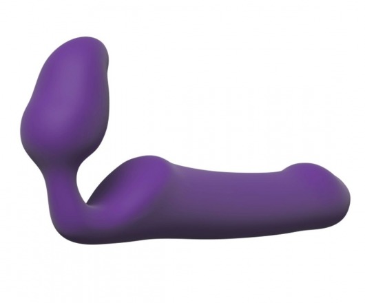 Фиолетовый безремневой страпон Queens L - Adrien Lastic - купить с доставкой в Мытищах