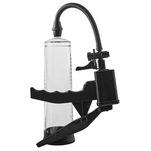 Прозрачная вакуумная помпа Pistol Penis Pump - Dream Toys - в Мытищах купить с доставкой