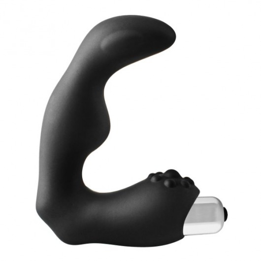 Черный вибромассажер простаты FantASStic Vibrating Prostate Massager - 11,3 см. - Dream Toys - в Мытищах купить с доставкой