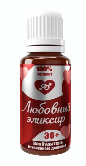 Возбудитель  Любовный эликсир 30+  - 20 мл. - Миагра - купить с доставкой в Мытищах