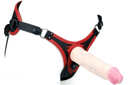 Пояс унисекс UNISEX Style с 2 насадками - LOVETOY (А-Полимер) - купить с доставкой в Мытищах