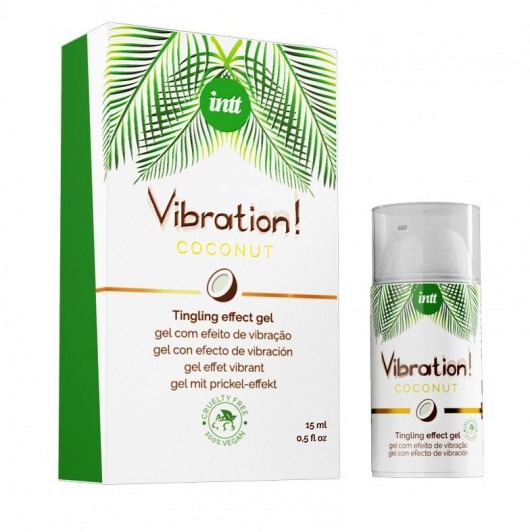 Возбуждающий гель с ароматом кокоса Vibration Coconut - 15 мл. - INTT - купить с доставкой в Мытищах