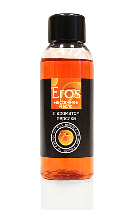 Массажное масло Eros exotic с ароматом персика - 50 мл. - Биоритм - купить с доставкой в Мытищах