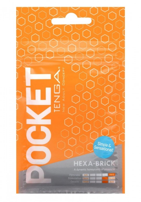 Карманный мастурбатор HEXA-BRICK - Tenga - в Мытищах купить с доставкой