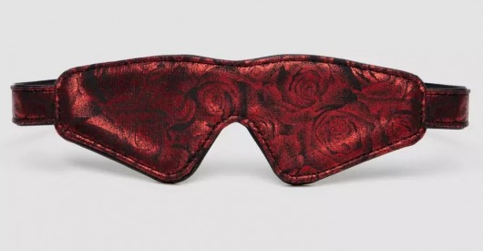 Двусторонняя красно-черная маска на глаза Reversible Faux Leather Blindfold - Fifty Shades of Grey - купить с доставкой в Мытищах