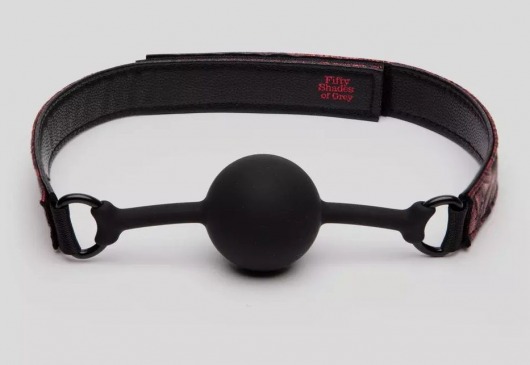 Кляп-шар на двусторонних ремешках Reversible Silicone Ball Gag - Fifty Shades of Grey - купить с доставкой в Мытищах