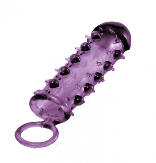 Закрытая фиолетовая насадка с пупырышками SAMURAI PENIS SLEEVE PURPLE - 14,5 см. - NMC - в Мытищах купить с доставкой