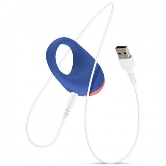 Синее эрекционное кольцо RRRING Dinner Date Cock Ring - FeelzToys - в Мытищах купить с доставкой