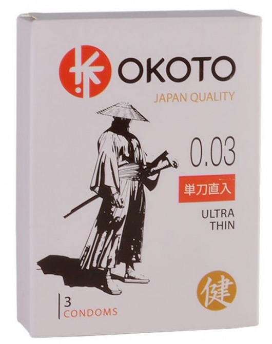 Ультратонкие презервативы OKOTO Ultra Thin - 3 шт. - Sitabella - купить с доставкой в Мытищах