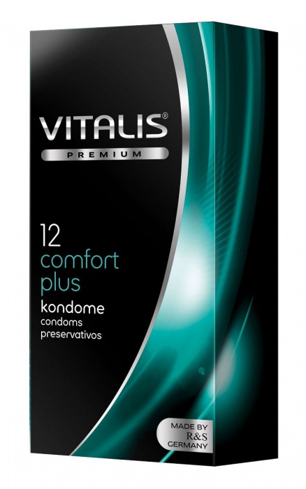 Контурные презервативы VITALIS PREMIUM comfort plus - 12 шт. - Vitalis - купить с доставкой в Мытищах