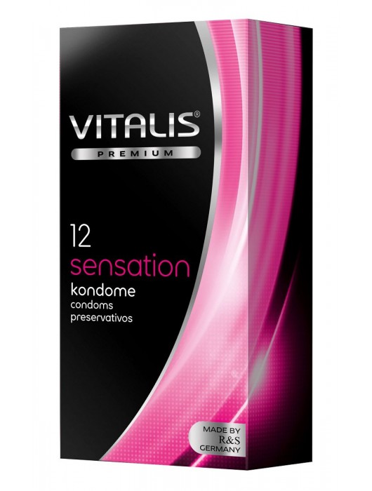 Презервативы VITALIS PREMIUM sensation с пупырышками и кольцами - 12 шт. - Vitalis - купить с доставкой в Мытищах