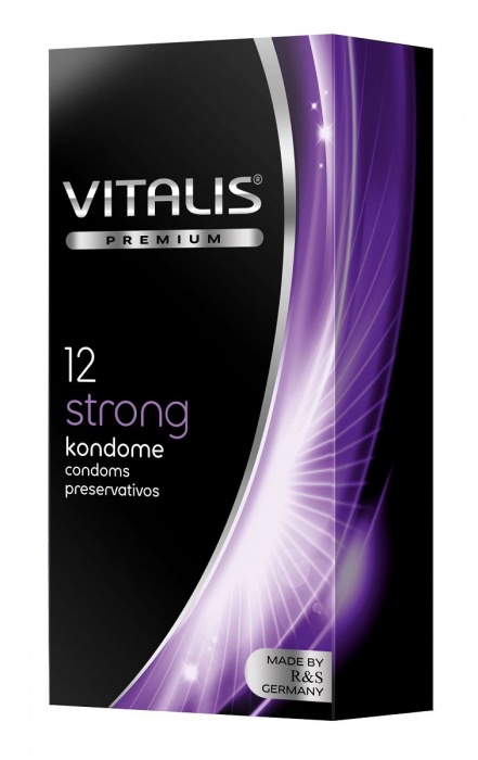 Презервативы с утолщённой стенкой VITALIS PREMIUM strong - 12 шт. - Vitalis - купить с доставкой в Мытищах