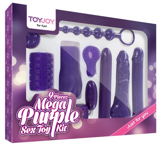 Эротический набор Toy Joy Mega Purple - Toy Joy - купить с доставкой в Мытищах