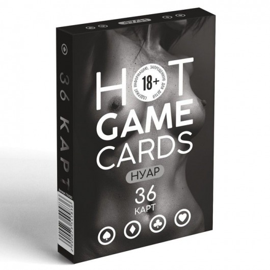 Игральные карты HOT GAME CARDS НУАР - 36 шт. - Сима-Ленд - купить с доставкой в Мытищах