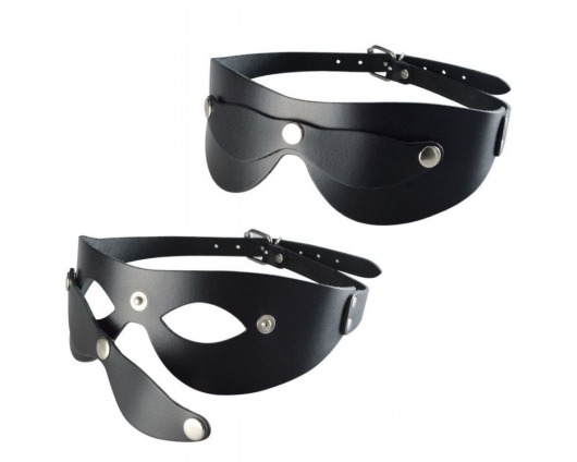 Черная кожаная маска  Новичок - Sitabella - купить с доставкой в Мытищах