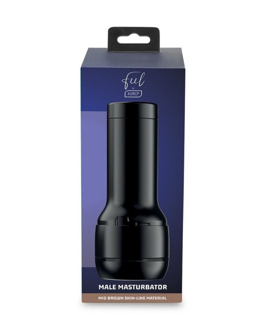 Коричневый мастурбатор-вагина Feel Stroker - Kiiroo - в Мытищах купить с доставкой