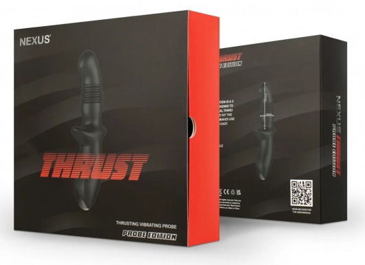 Черный вибромассажер простаты Nexus Thrust с возвратно-поступательными движениями - Nexus Range - в Мытищах купить с доставкой