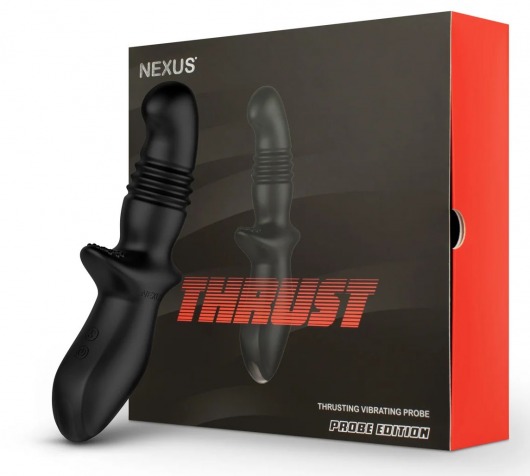 Черный вибромассажер простаты Nexus Thrust с возвратно-поступательными движениями - Nexus Range - в Мытищах купить с доставкой