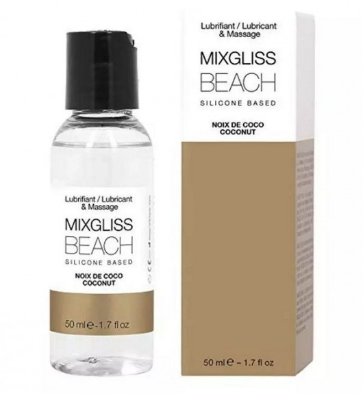 Смазка на силиконовой основе Mixgliss Beach - 50 мл. - Mixgliss - купить с доставкой в Мытищах