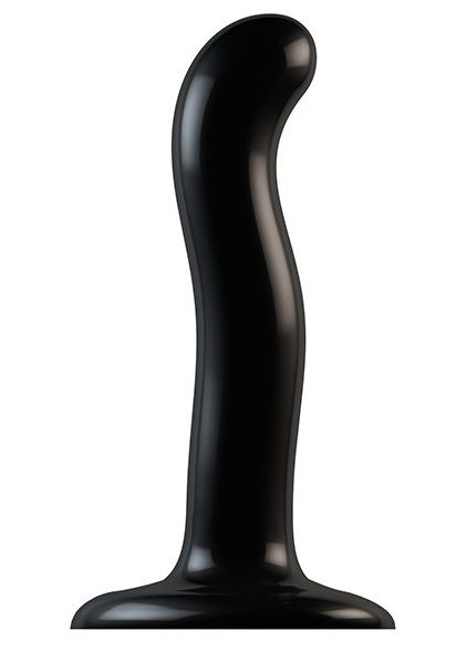 Черный фаллоимитатор-насадка Strap-On-Me P G spot Dildo size S - 16,4 см. - Strap-on-me - купить с доставкой в Мытищах