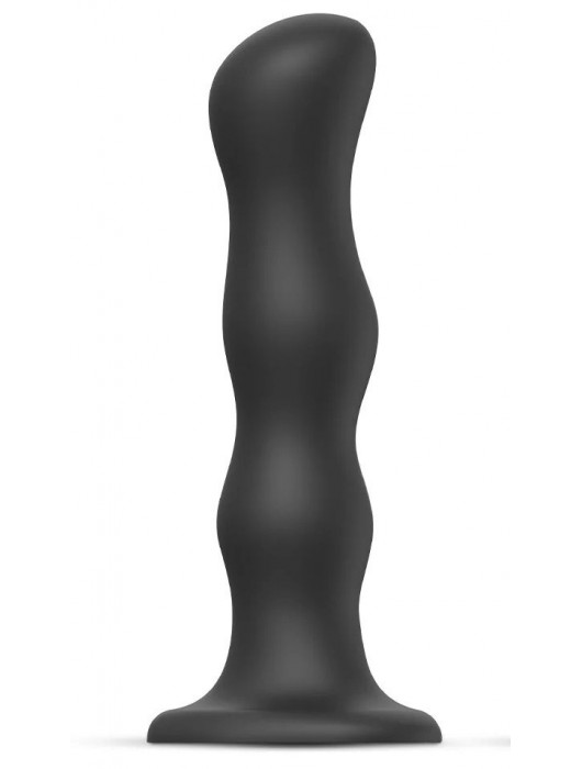 Черная насадка Strap-On-Me Dildo Geisha Balls size XL - Strap-on-me - купить с доставкой в Мытищах