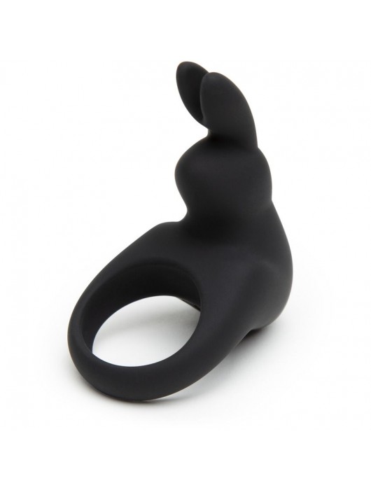 Черное эрекционное виброкольцо Happy Rabbit Rechargeable Rabbit Cock Ring - Happy Rabbit - в Мытищах купить с доставкой