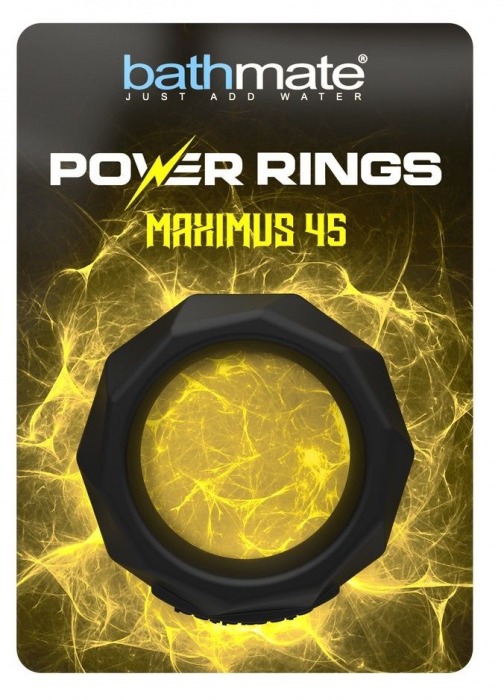 Черное эрекционное кольцо Maximus 45 - Bathmate - в Мытищах купить с доставкой
