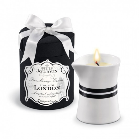 Массажное масло в виде большой свечи Petits Joujoux London с ароматом ревеня, амбры и чёрной смородины - MyStim - купить с доставкой в Мытищах