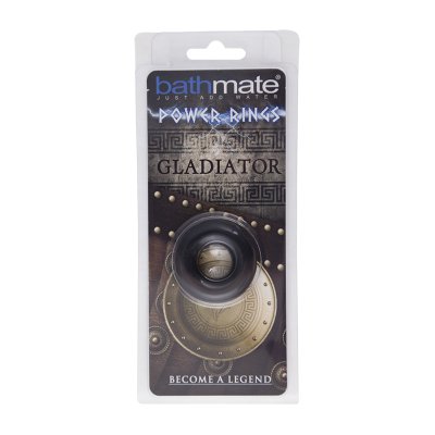 Чёрное эрекционное кольцо Gladiator - Bathmate - в Мытищах купить с доставкой