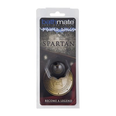 Чёрное эрекционное кольцо Spartan - Bathmate - в Мытищах купить с доставкой