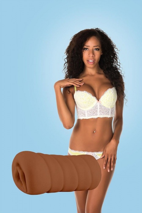 Коричневый мастурбатор-вагина BRIANNA - Dream Toys - в Мытищах купить с доставкой