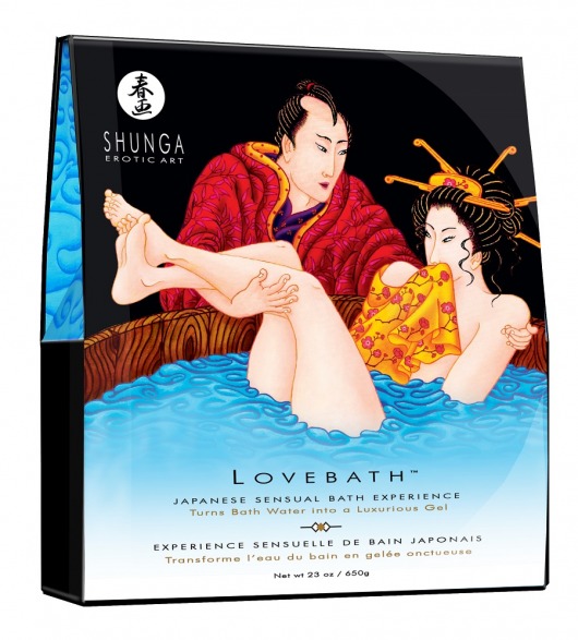 Соль для ванны Lovebath Ocean temptation, превращающая воду в гель - 650 гр. - Shunga - купить с доставкой в Мытищах