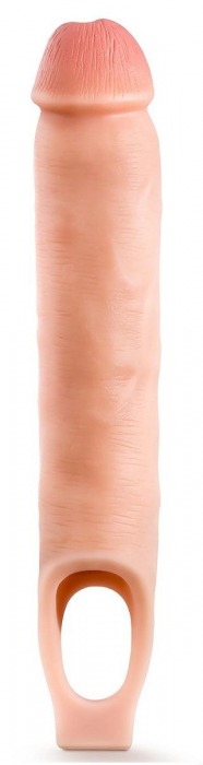 Телесная насадка-удлинитель 11.5 Inch Silicone Cock Sheath Penis Extender - 29,2 см. - Blush Novelties - в Мытищах купить с доставкой