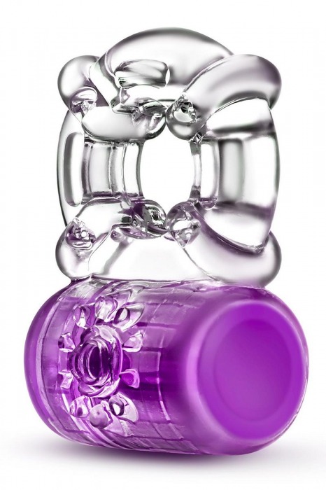 Фиолетовое эрекционное виброкольцо Pleaser Rechargeable C-Ring - Blush Novelties - в Мытищах купить с доставкой