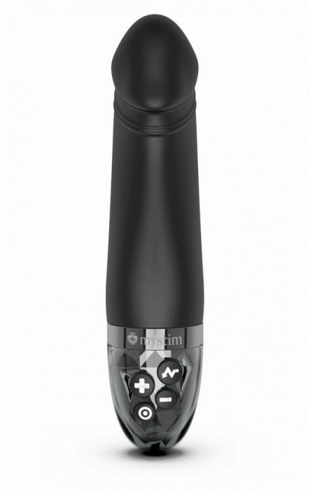 Черный вибратор с электростимуляцией Real Deal Neal - 16,5 см. - MyStim - купить с доставкой в Мытищах