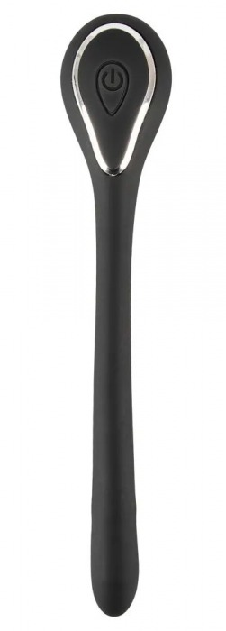 Черный гибкий уретральный стимулятор с вибрацией Vibrating Bendable Dilator - 13,5 см. - Orion - купить с доставкой в Мытищах