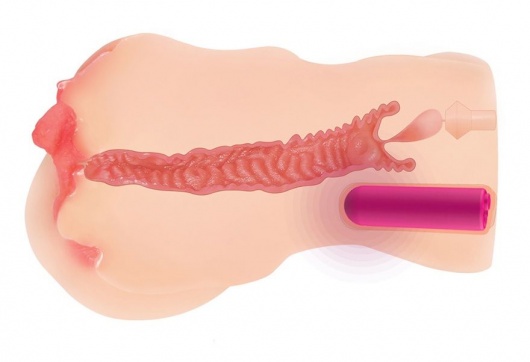 Телесный вибромастурбатор-вагина Onahole edition 003 с двойным слоем материала - KOKOS - в Мытищах купить с доставкой