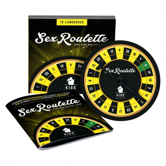 Настольная игра-рулетка Sex Roulette Kiss - Tease&Please - купить с доставкой в Мытищах