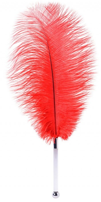 Красное страусовое пёрышко - ToyFa - купить с доставкой в Мытищах