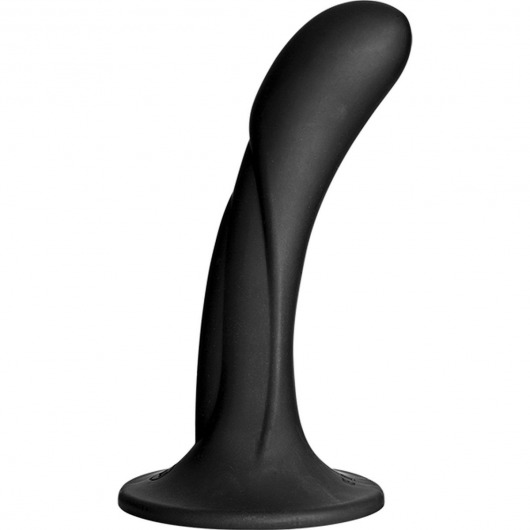 Черная изогнутая насадка Vac-U-Lock G-Spot - 16,5 см. - Doc Johnson - купить с доставкой в Мытищах