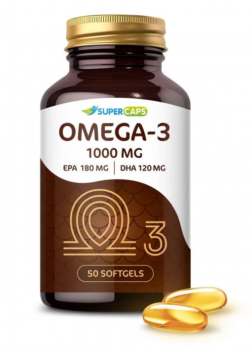 Пищевая добавка SuperCaps OMEGA-3 - 50 капсул (1000 мг) - SuperCaps - купить с доставкой в Мытищах