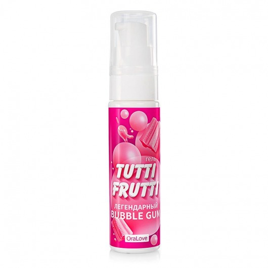 Интимный гель на водной основе Tutti-Frutti Bubble Gum - 30 гр. - Биоритм - купить с доставкой в Мытищах